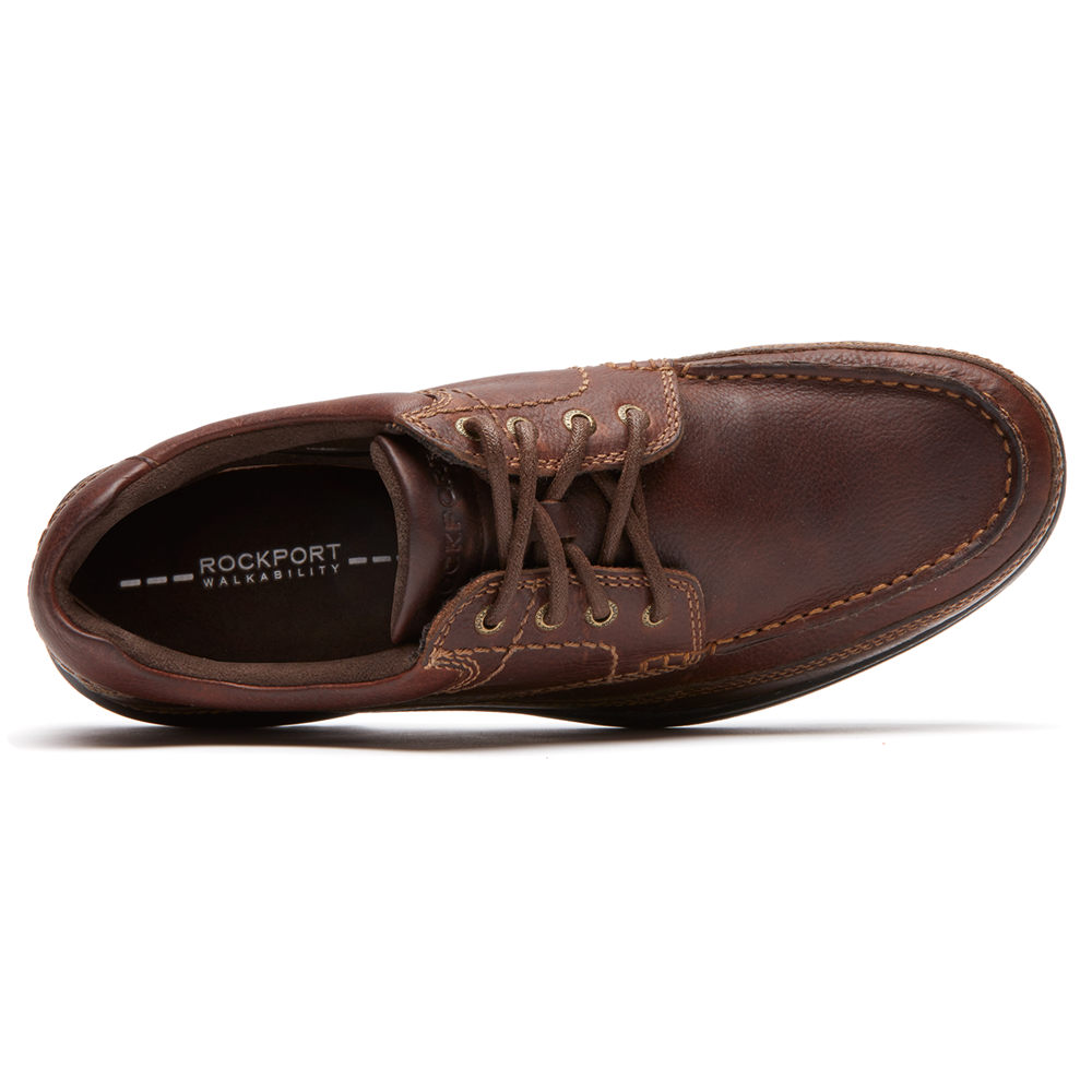 Rockport Oxfords For Mens Dark Brown - Banni - NF6018275